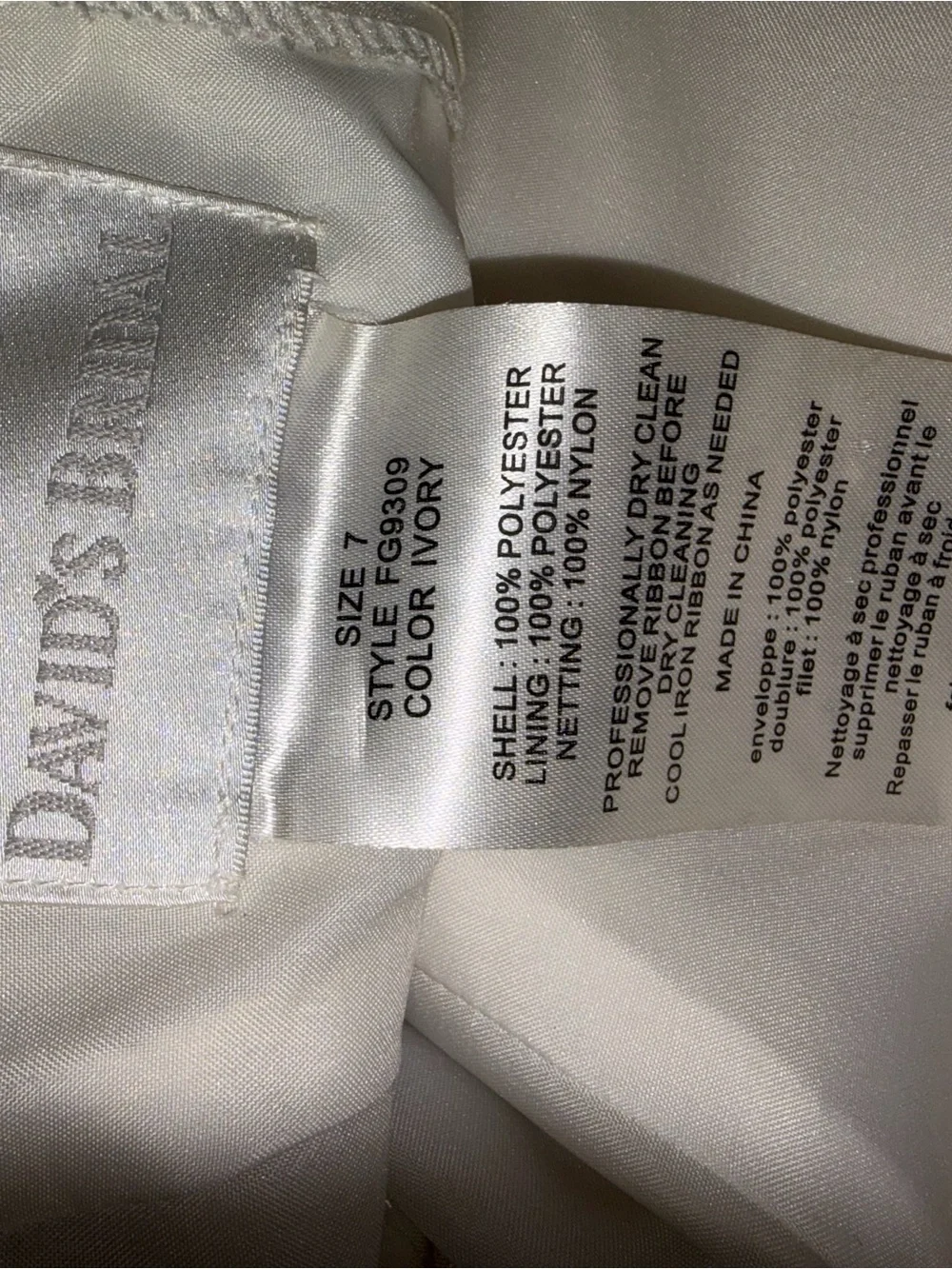 Alfred Angelo Ivory Flower Girl Dress (Discontinued) - Picture 5 of 5